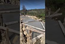 Завершены работы по возведению моста по улице Кавказской в селе Лапстарха