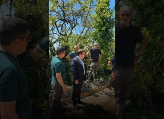 В Цандрыпше проводятся ремонтно‑восстановительные работы дорожного покрытия и расчистка водосточного канала на улицах Железнодорожной и Нагорной