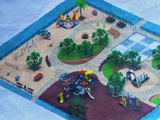 Детская площадка в Гагре