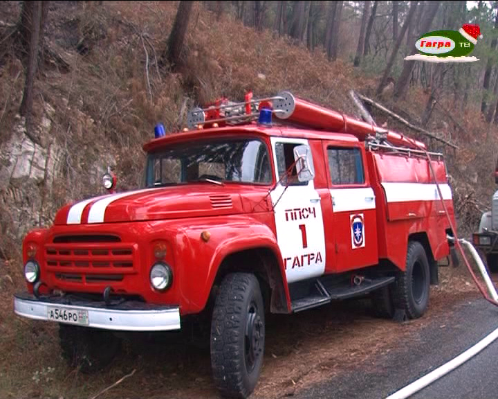 Горный пожар в Абхазии